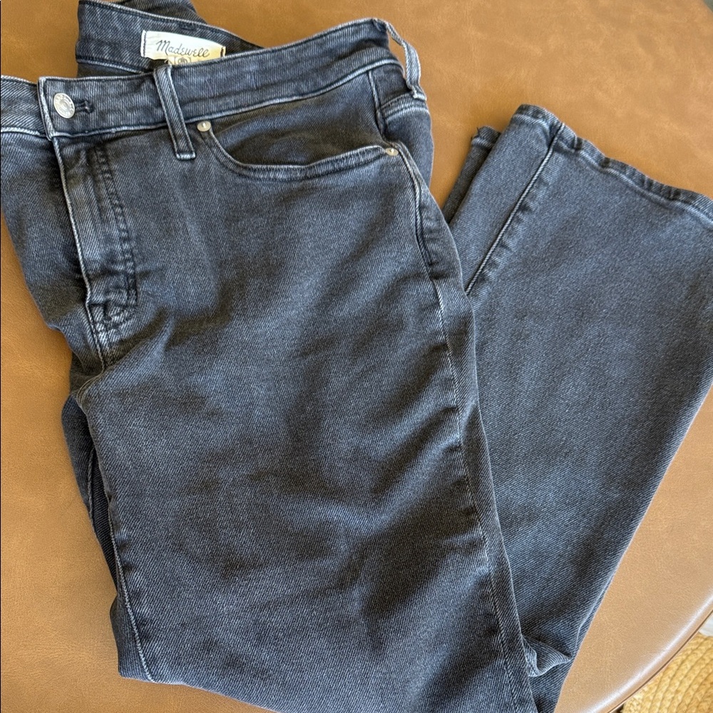 Madewell Curvy Kick Out Crop Jean Black